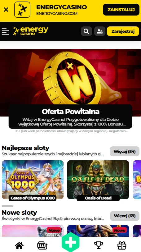 Energy Casino Mobilna Strona Główna